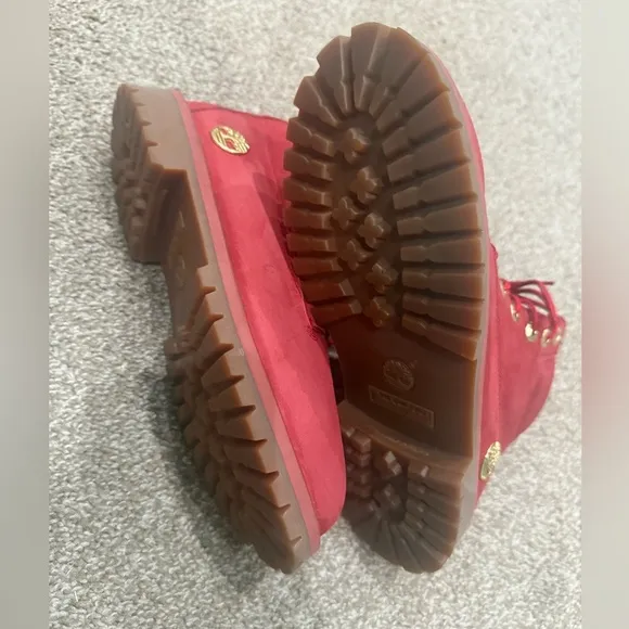 Timberland Limited Red Boots Size 6Y