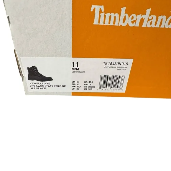 Timberland Men's Black Leather Boots