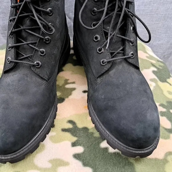 Timberland Men's Boots Size 13M Black Nubuck Leather 73541