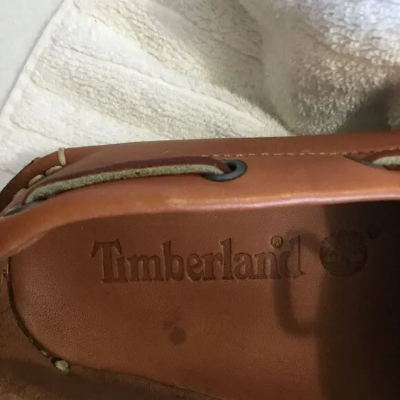 Timberland Men's New With Box 75016 Classic 2-Eyelet Boat Shoe Sz 9 Tan Nautical