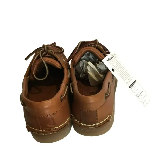 Timberland Men's New With Box 75016 Classic 2-Eyelet Boat Shoe Sz 9 Tan Nautical