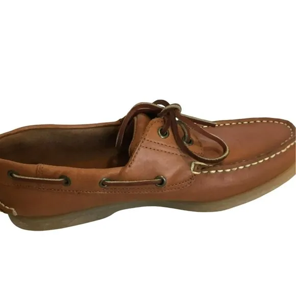 Timberland Men's New With Box 75016 Classic 2-Eyelet Boat Shoe Sz 9 Tan Nautical