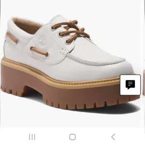 Timberland Men's White and Tan Boat Shoes