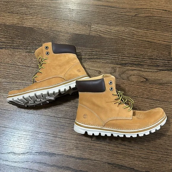 Timberland Ortholite lightweight Women's Brookton Lace-Up Leather Boots 9