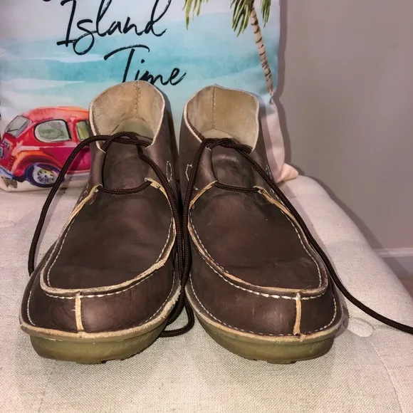 Timberland Pozu Moc Toe Chukka Brown fullgrain Shoes Size 13 Excellent Condition