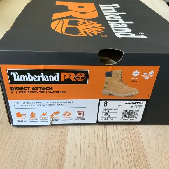 Timberland Pro 6” Steel Safety Toe Shoes