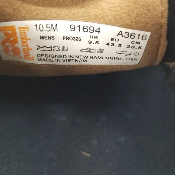 Timberland PRO ESD Safety Toe Work Shoes Brown 91694 Slip On Brown Sz 10.5