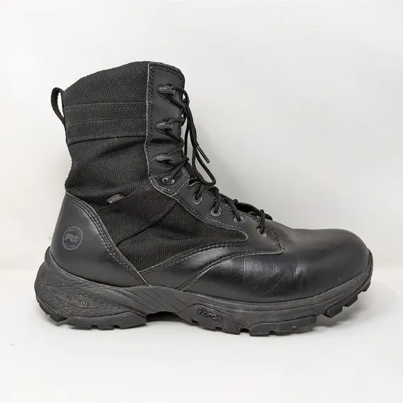 Timberland PRO Valor Duty 8&quot; Side Zip Black Tactical Boots Men's 11 M EMS 92639