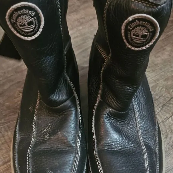 Timberland snow boots Black Leather Boots