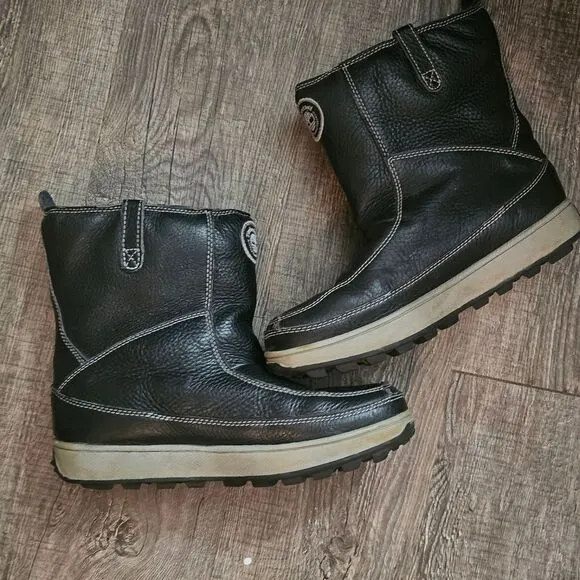 Timberland snow boots Black Leather Boots