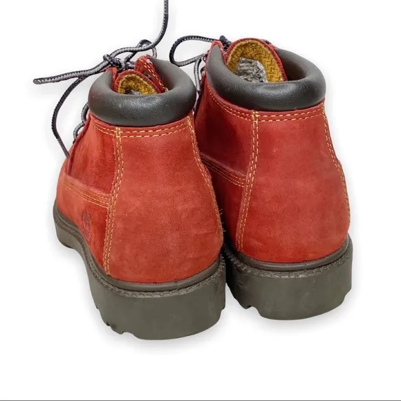 Timberland Waterproof Red Hiking Boots Size 5.5M