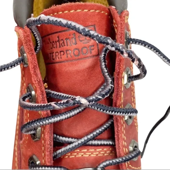 Timberland Waterproof Red Hiking Boots Size 5.5M
