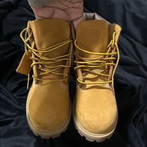 Timberland Yellow and Brown Boots