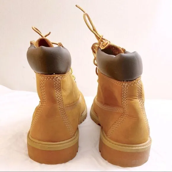 Timberland 6 Inch Tan Premium Leather Ankle Boots