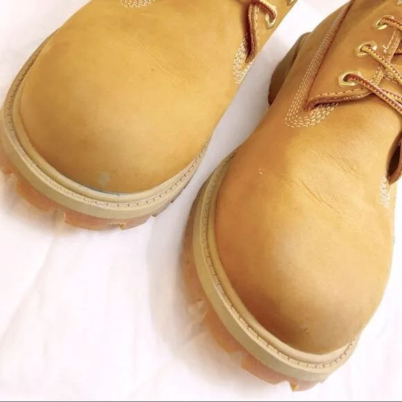 Timberland 6 Inch Tan Premium Leather Ankle Boots