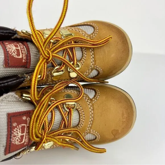 Timberland Field Boots Wheat Nubuck Lace Up Boots Toddler 9