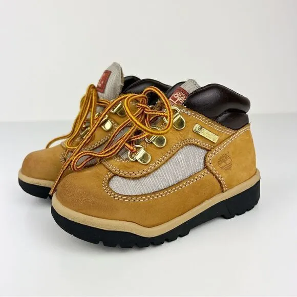 Timberland Field Boots Wheat Nubuck Lace Up Boots Toddler 9