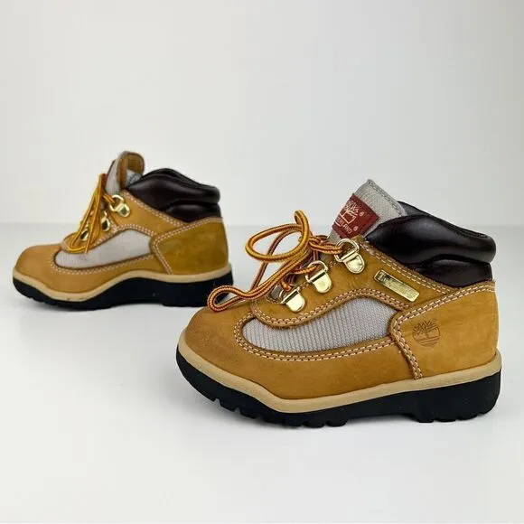 Timberland Field Boots Wheat Nubuck Lace Up Boots Toddler 9
