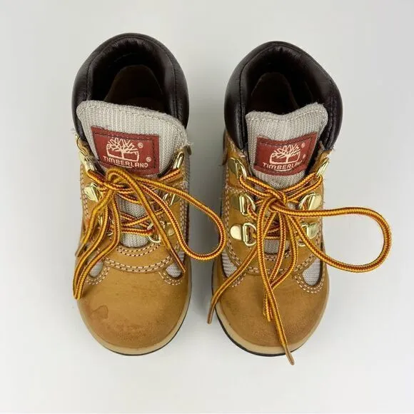 Timberland Field Boots Wheat Nubuck Lace Up Boots Toddler 9