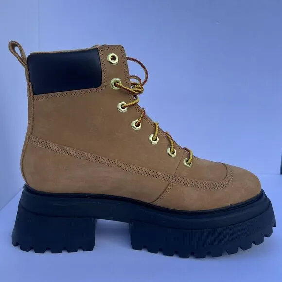 Timberland Sky Boots Women's 6&quot; Lace Up Waterproof Ankle Boots Arch Support 8.5