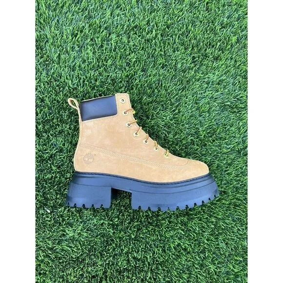 Timberland Sky Boots Women's 6&quot; Lace Up Waterproof Ankle Boots Arch Support 8.5