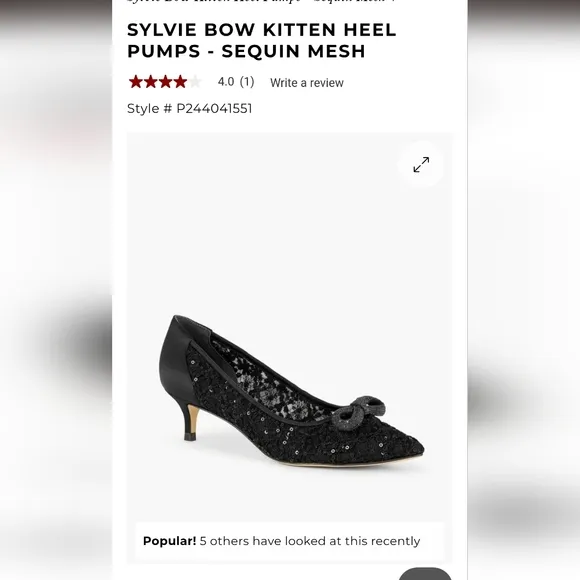 Tlabot Sylvie Kitten Bow Heel Pumps