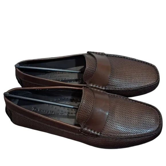 To Boot  | NIB Men's Leather Magnus Driver  Loafers Slip-On Shoes | Brown | Sz 7