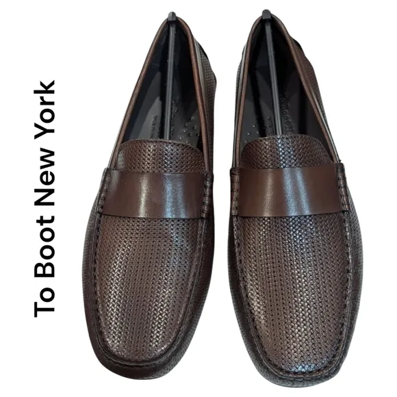 To Boot  | NIB Men's Leather Magnus Driver  Loafers Slip-On Shoes | Brown | Sz 7