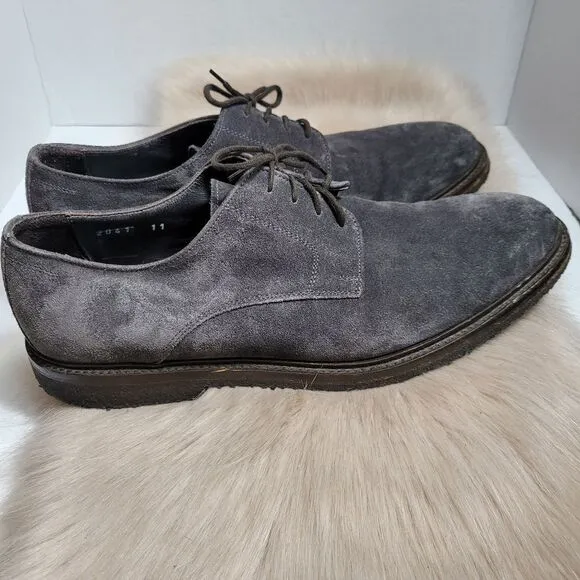 To Boot New York Men’s Adam Derick Grey Suede Oxford Rubber Sole Shoes Size 11
