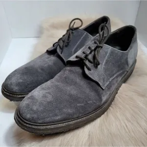 To Boot New York Men’s Adam Derick Grey Suede Oxford Rubber Sole Shoes Size 11