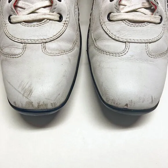 Tod's for Ferrari Women's White Leather Lace-up Racing Boots EU 40 / US 10 Italy