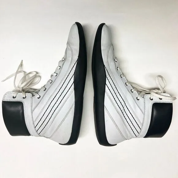 Tod's for Ferrari Women's White Leather Lace-up Racing Boots EU 40 / US 10 Italy