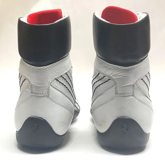 Tod's for Ferrari Women's White Leather Lace-up Racing Boots EU 40 / US 10 Italy