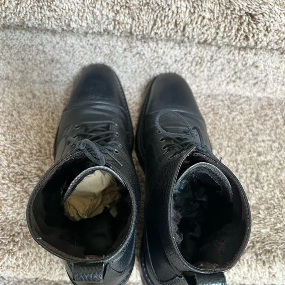 Tom Ford Black Leather Men's Boots