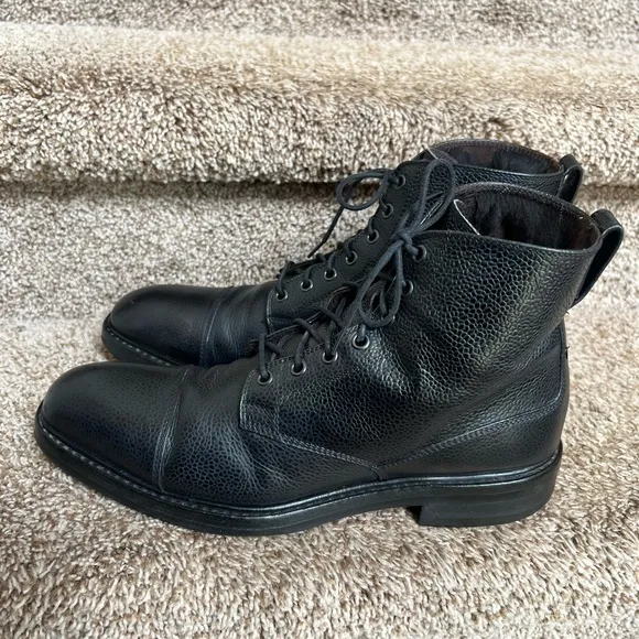 Tom Ford Black Leather Men's Boots
