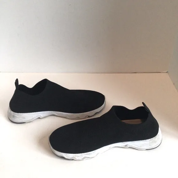 Tommy Bahama Womens Shoes Sneaker 8.5 Black Mesh Stretch Sock Memory Foam