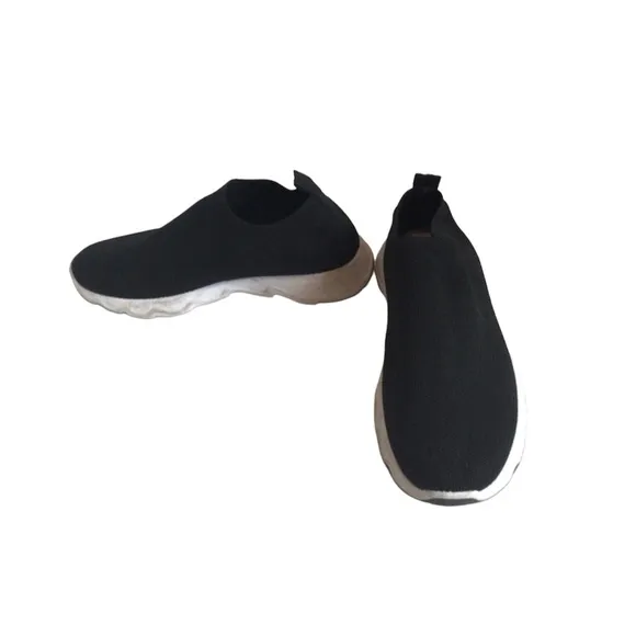 Tommy Bahama Womens Shoes Sneaker 8.5 Black Mesh Stretch Sock Memory Foam
