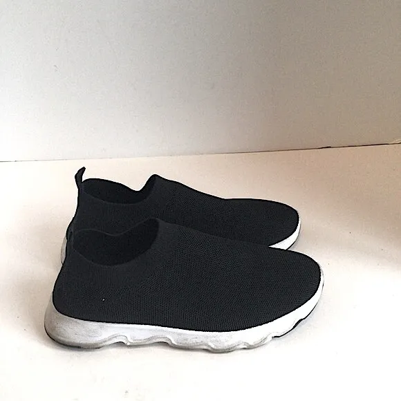 Tommy Bahama Womens Shoes Sneaker 8.5 Black Mesh Stretch Sock Memory Foam