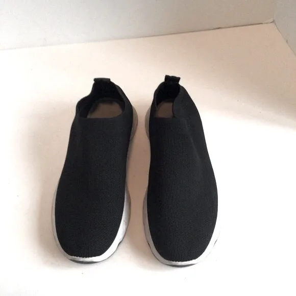 Tommy Bahama Womens Shoes Sneaker 8.5 Black Mesh Stretch Sock Memory Foam