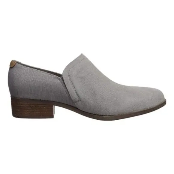 TOMS Grey Suede Slip On Shoes