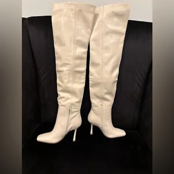 Tony Bianco Cream Knee-High Women's Boots