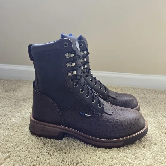 Tony Lama High Plains 8&quot; Work Boots Mens 8.5D Composite Toe