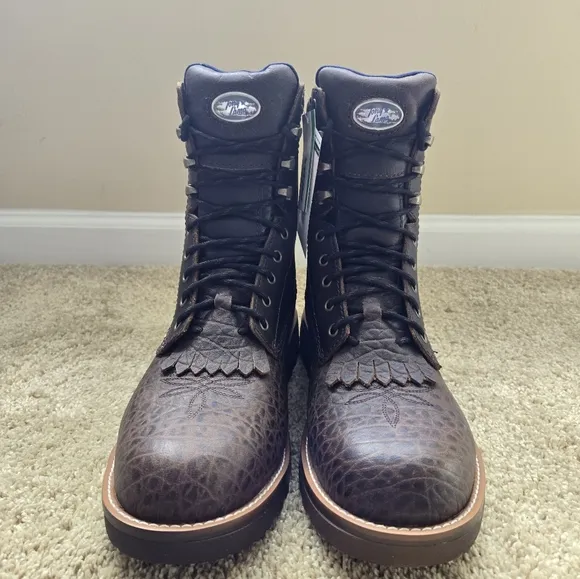 Tony Lama High Plains 8&quot; Work Boots Mens 8.5D Composite Toe