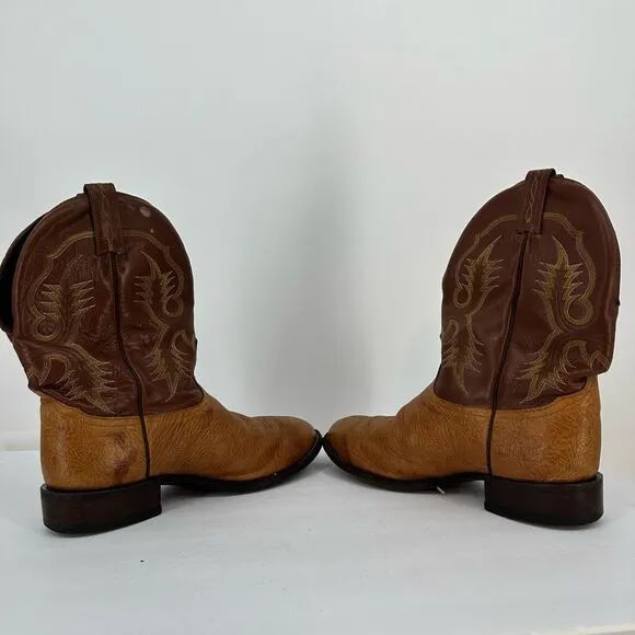 Tony Lama Men's 11&quot; Aztec Shrunken Shoulder Western Cowboy Boots Size 12