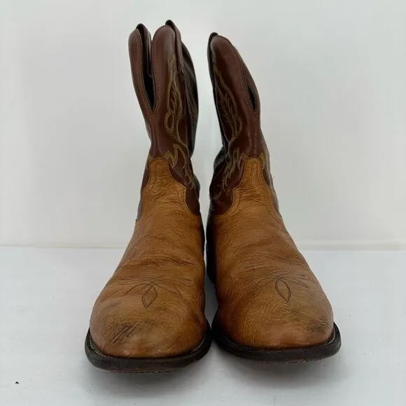 Tony Lama Men's 11&quot; Aztec Shrunken Shoulder Western Cowboy Boots Size 12