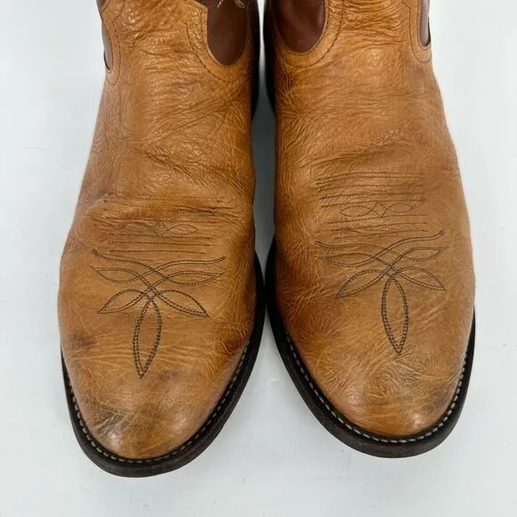 Tony Lama Men's 11&quot; Aztec Shrunken Shoulder Western Cowboy Boots Size 12