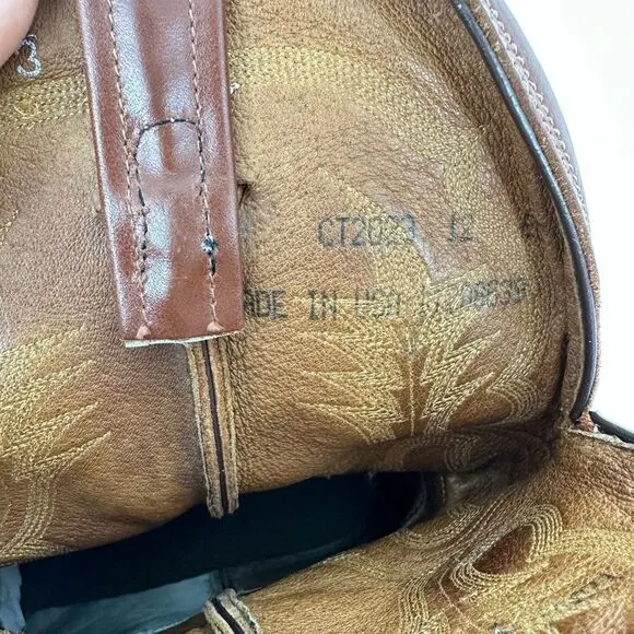 Tony Lama Men's 11&quot; Aztec Shrunken Shoulder Western Cowboy Boots Size 12