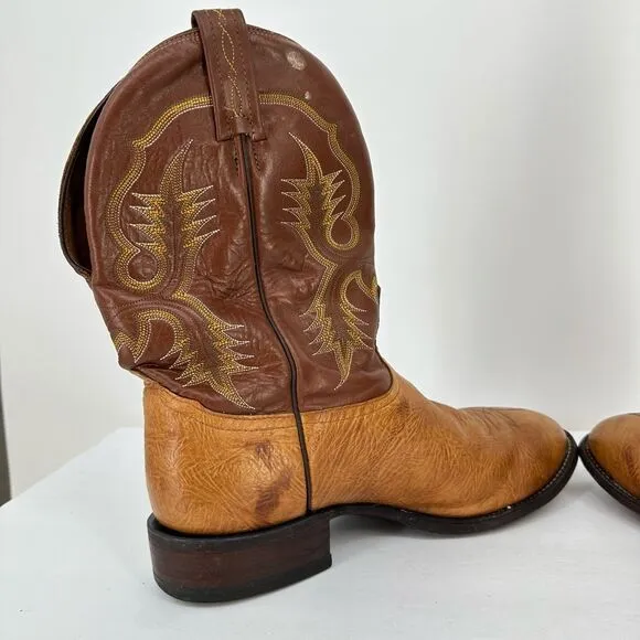 Tony Lama Men's 11&quot; Aztec Shrunken Shoulder Western Cowboy Boots Size 12