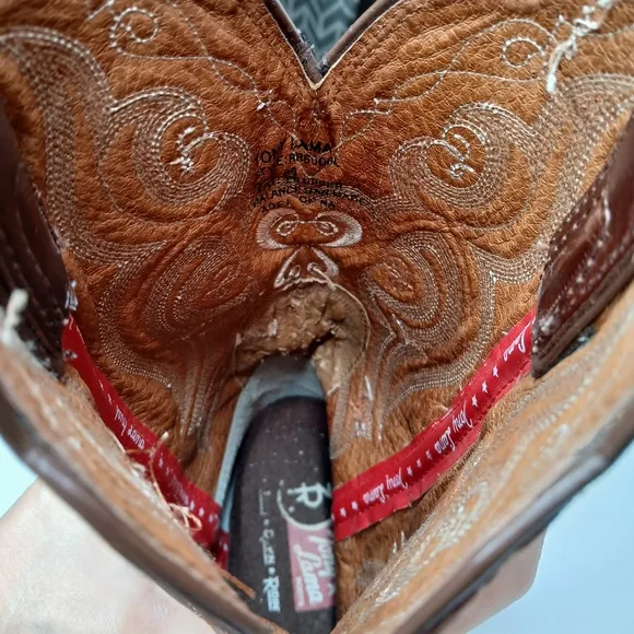 Tony Lama Womens Leather Boots Size 8B Oil Resisting