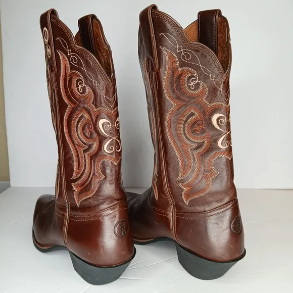 Tony Lama Womens Leather Boots Size 8B Oil Resisting